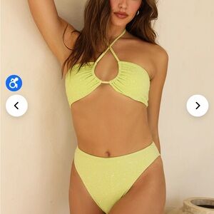 Dippin Daisy Brand new bathing suit!! Never worn lime green sparkle